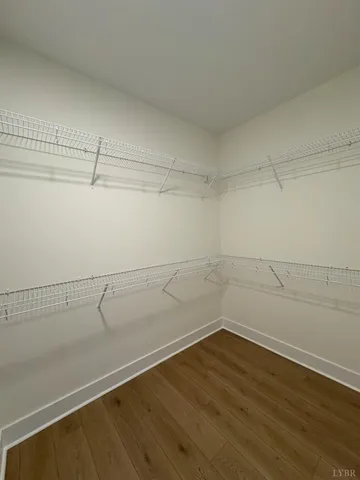 a view of a room with empty racks