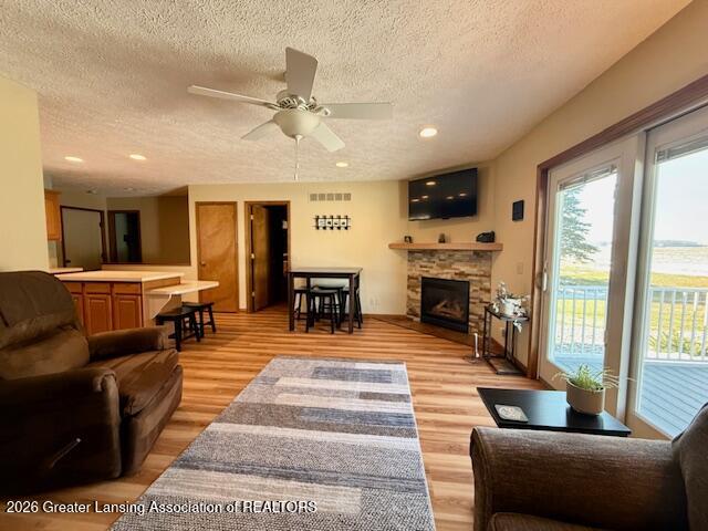 5600 South Dewitt Road St. Johns, MI 48879 - Photo 6 of 22 living room fireplace