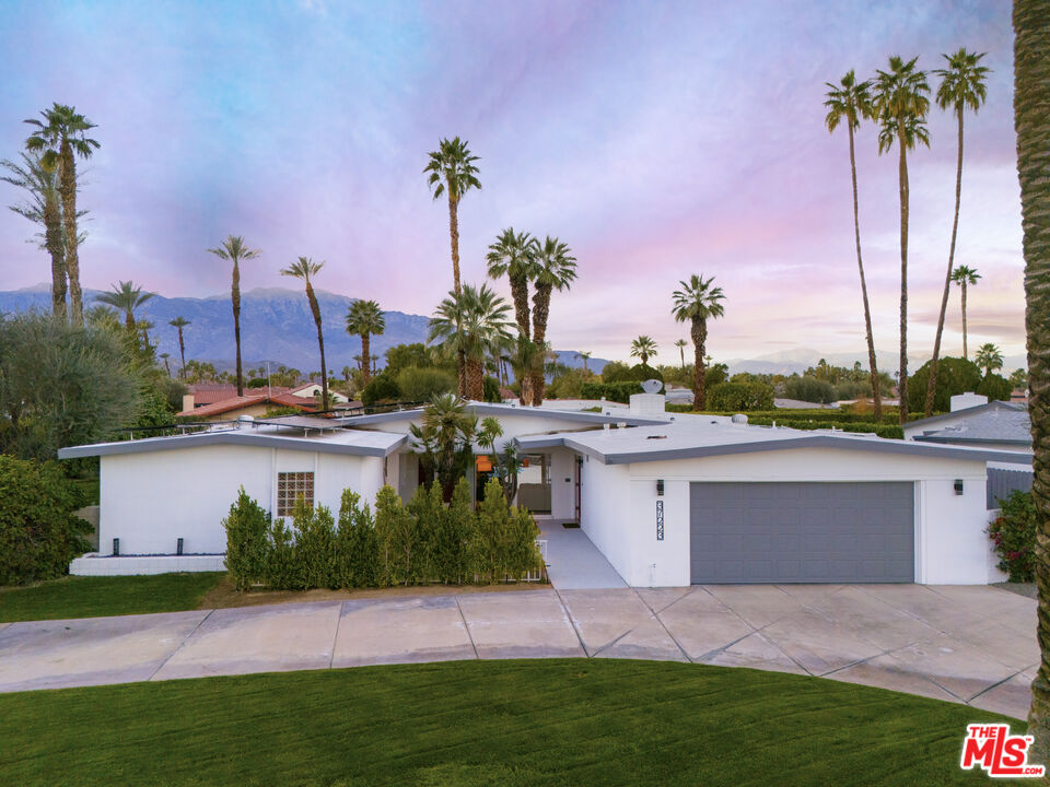 37223 Ferber Drive Rancho Mirage, CA 92270 - Photo 1 of 48 a view of a house with a yard and a fountain