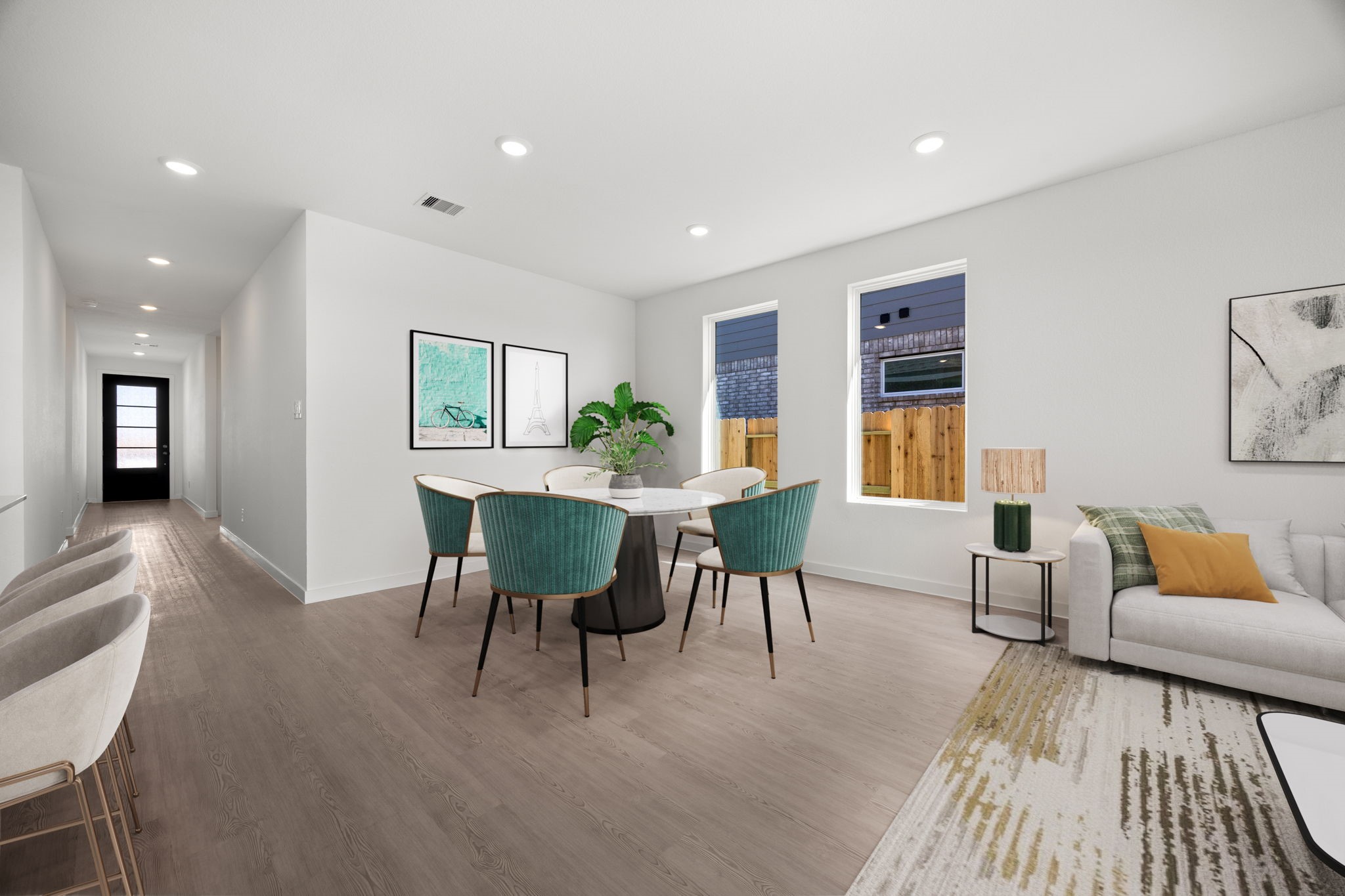 28947 Rustic Robin Lane Hockley, TX 77447 - Photo 32 of 33 This is an open concept floorplan with the Family Room, Dining Room and Kitchen open for flow of conversation and sight-lines. Virtually staged.