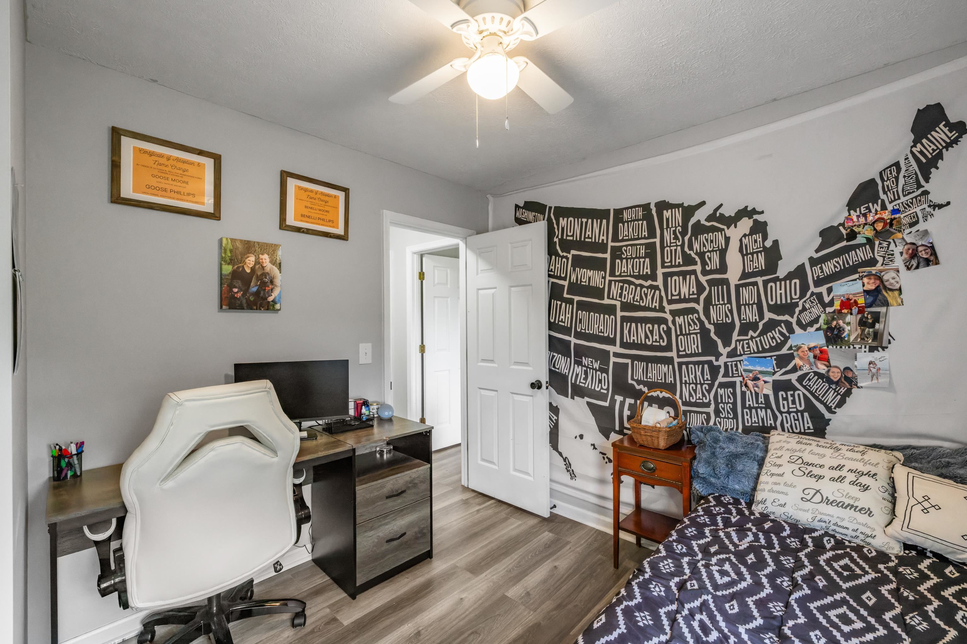 701 Horseshoe Circle Stuarts Draft, VA 24477 - Photo 32 of 70 a view of a workspace with furniture and a window