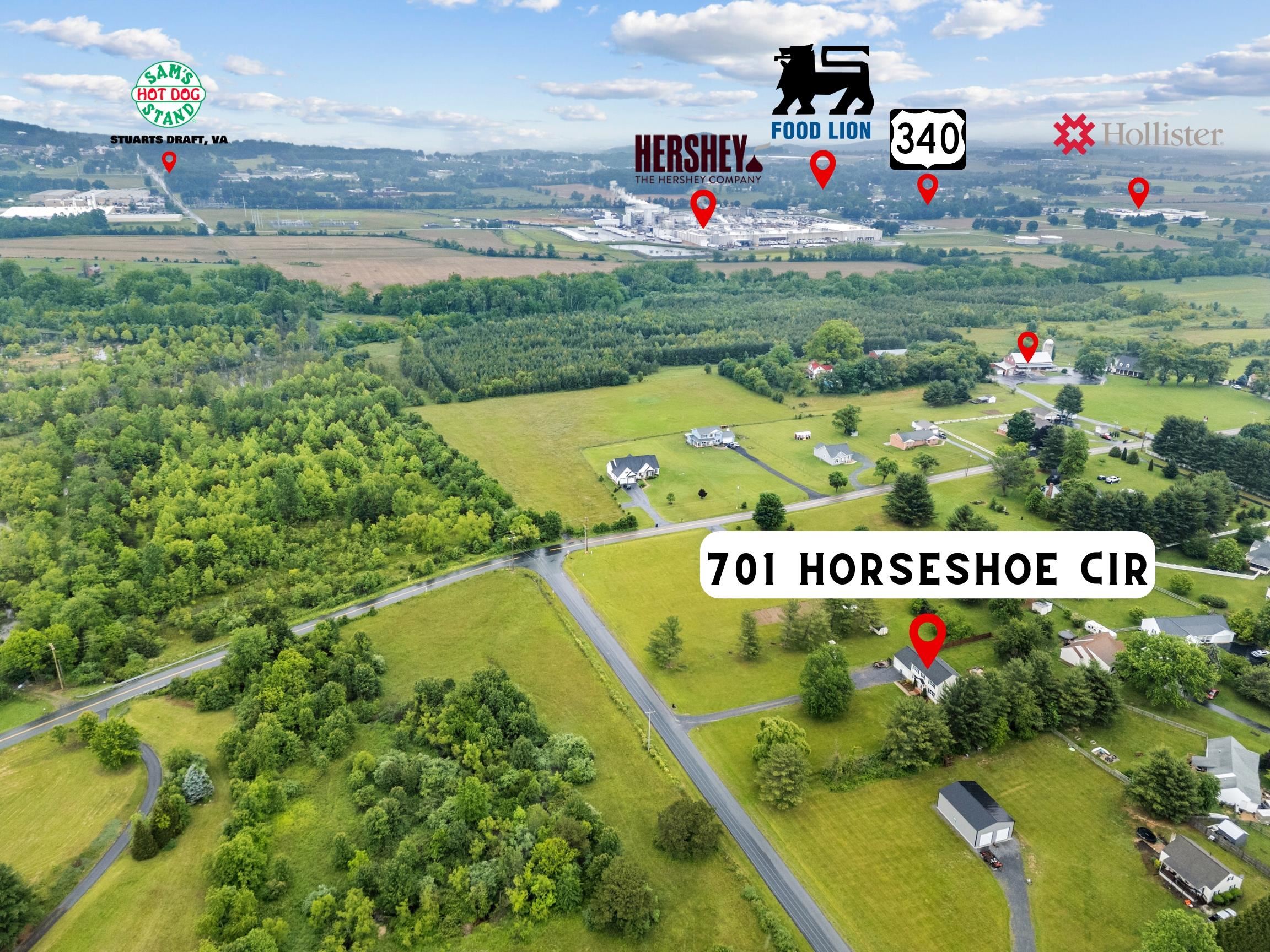 701 Horseshoe Circle Stuarts Draft, VA 24477 - Photo 65 of 70 a view of swimming pool with a garden and signage