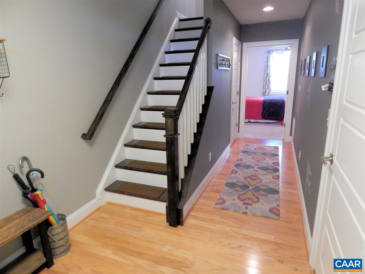2055 Avinity Loop Charlottesville, VA 22902 - Photo 3 of 28 a view of entryway with stairs and wooden floor