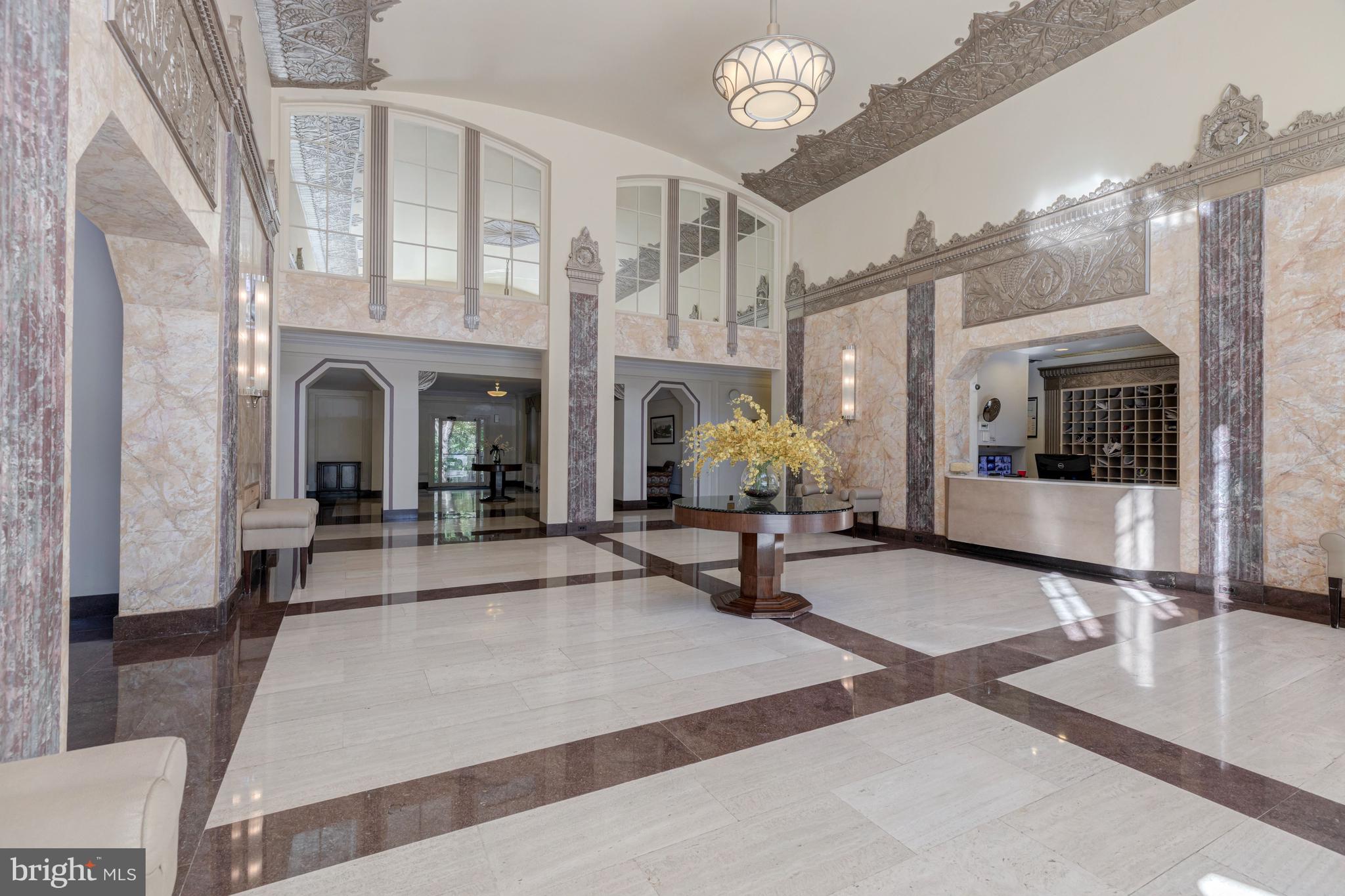 2737 Devonshire Place Northwest, Unit 307 Washington, DC 20008 - Photo 18 of 25 Woodley Park Towers - Lobby w/ Front Desk