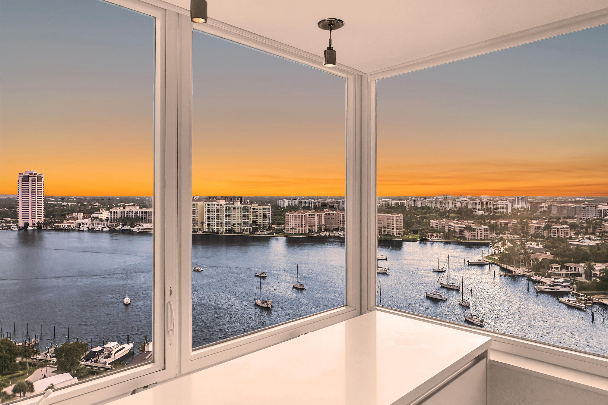 500 South Ocean Boulevard, Unit 2007 Boca Raton, FL 33432 - Photo 15 of 42 View of sunset from the kitchen