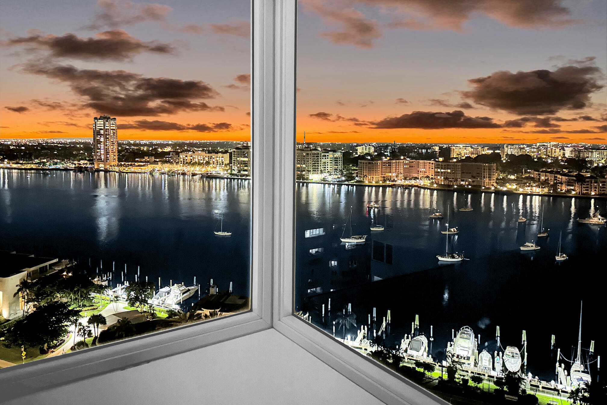 500 South Ocean Boulevard, Unit 2007 Boca Raton, FL 33432 - Photo 16 of 42 View of city lights from the kitchen