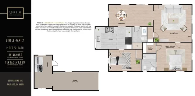 $1,968,000 | 961 Channing Avenue, Palo Alto, CA 94301