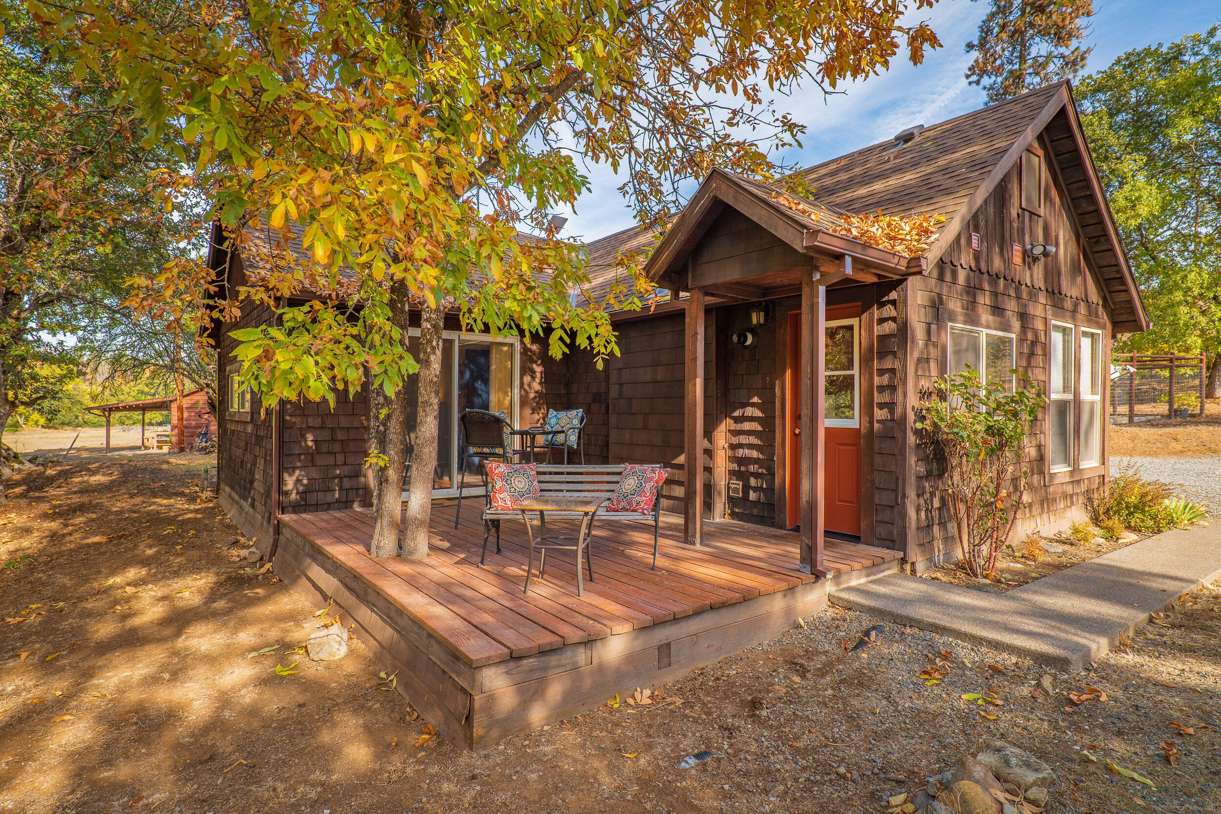 3732-3786 Little Applegate Road Jacksonville, OR 97530 - Photo 40 of 72 a view of a house with patio