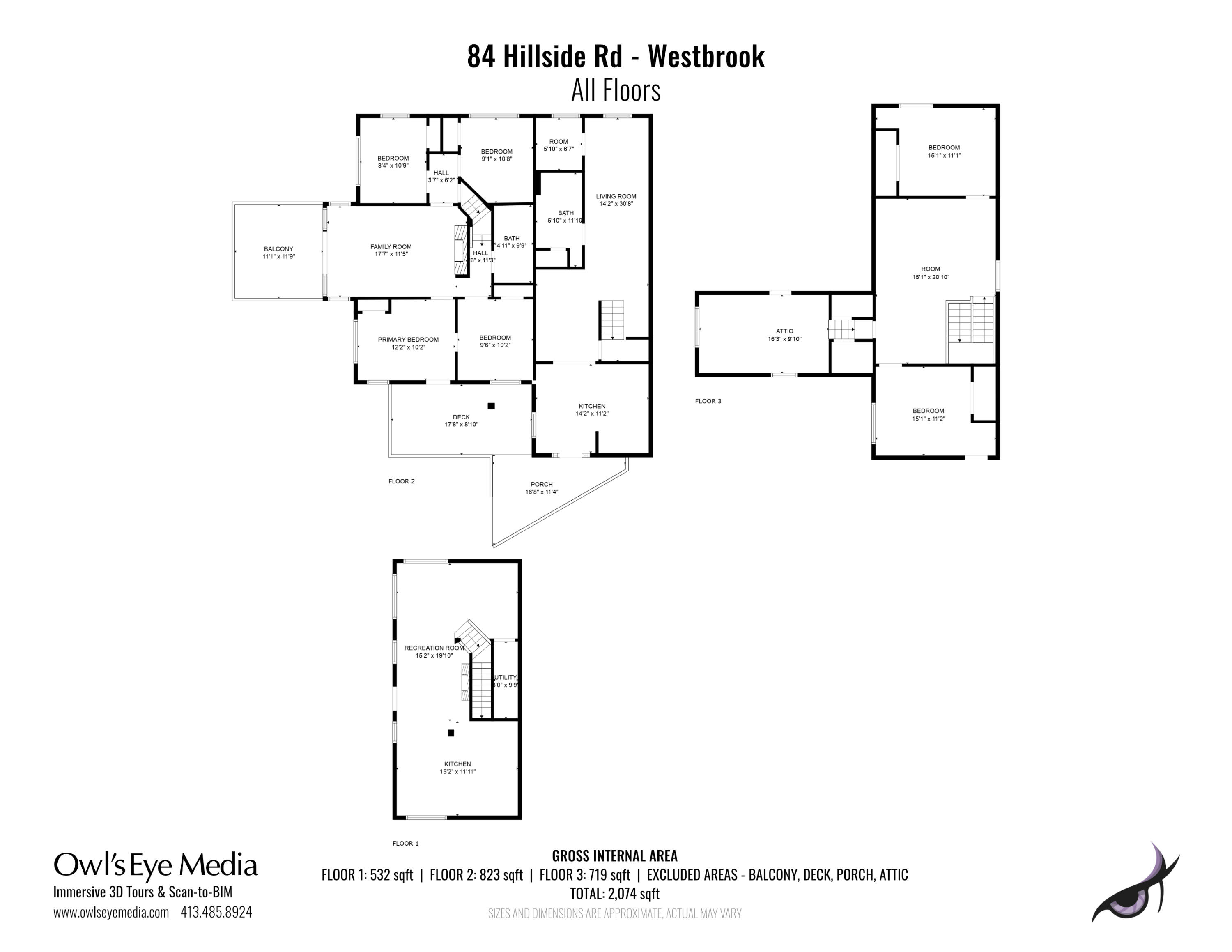 84 Hillside Road Westbrook, ME 04092 - Photo 39 of 39 2-84HillsideRd-Westbrook_FloorPlans-AllF