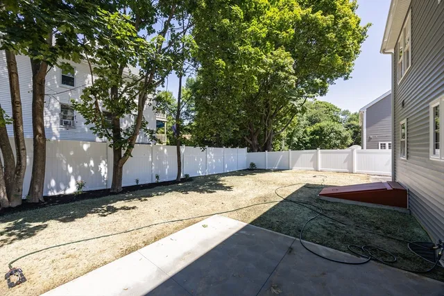 a backyard of a house