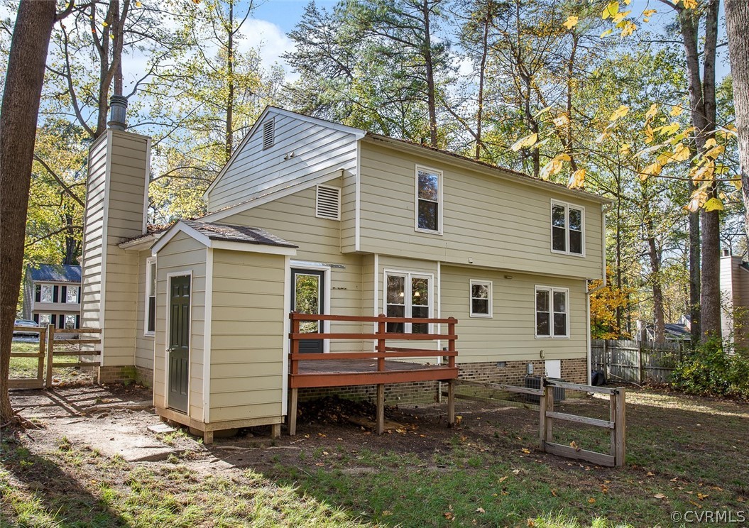 4501 Rabbit Foot Lane North Chesterfield, VA 23236 - Photo 30 of 32 a view of a house with backyard and chairs