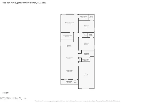 $545,000 | 628 4th Avenue South, Jacksonville Beach, FL 32250