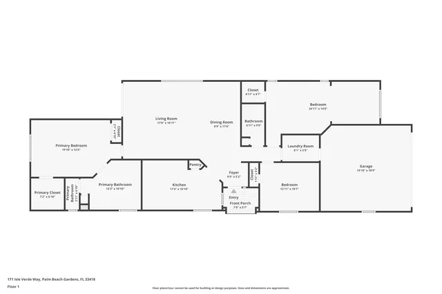$724,999 | 171 Isle Verde Way, Palm Beach Gardens, FL 33418