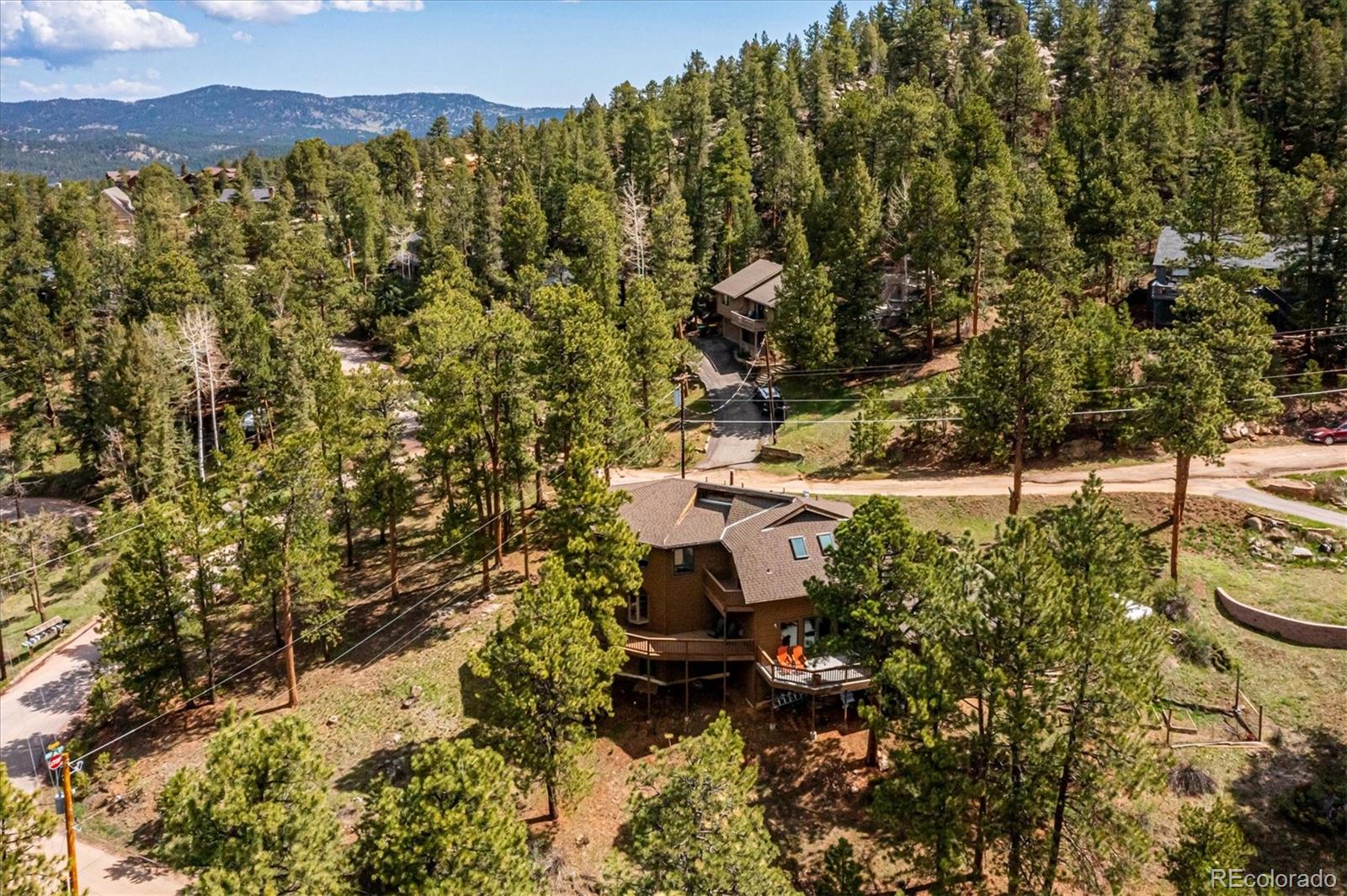 4671 Independence Trail Evergreen, CO 80439 - Photo 33 of 39 a view of a city with lush green forest