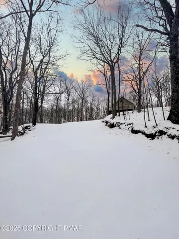 a view of snow covered with snow
