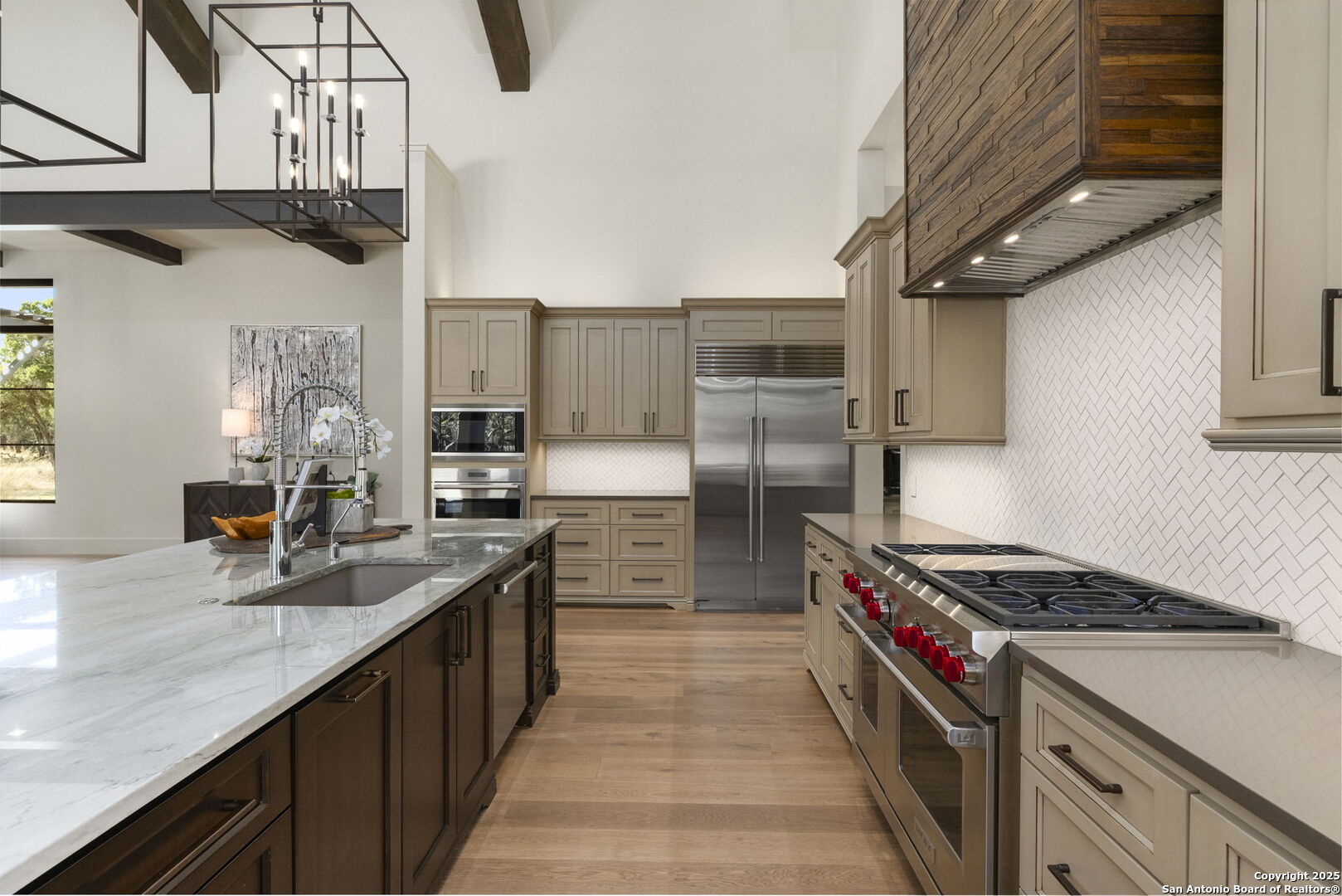 116 Sendero Ridge Boerne, TX 78006 - Photo 20 of 58 a kitchen with stainless steel appliances granite countertop a sink and a stove