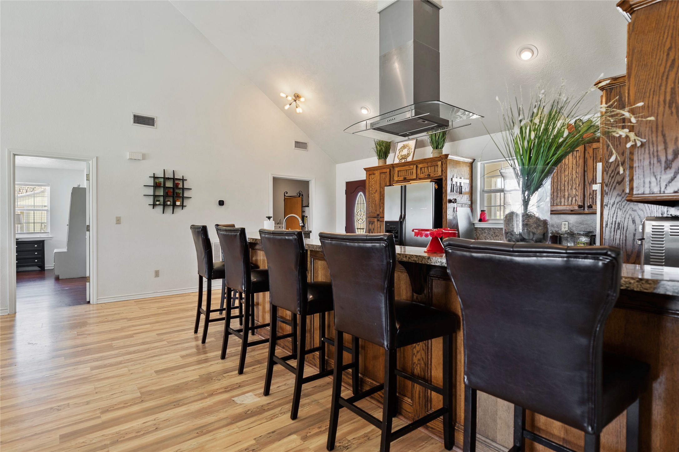 6776 Farm To Market Road 356 Trinity, TX 75862 - Photo 24 of 50 a view of a dining room with furniture and chandelier