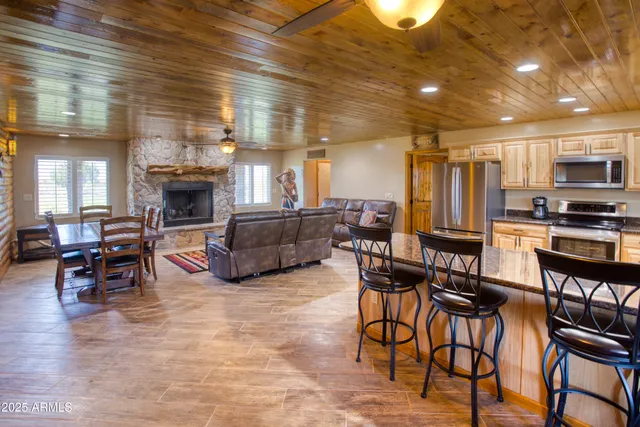 a view of a city with an ocean beach