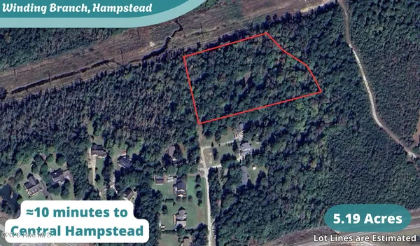 $170,000 | 5.19-acres Winding Branch Road, Hampstead, NC 28443