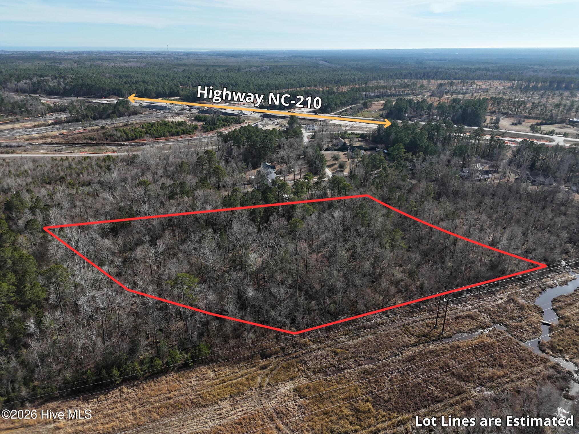 5.19-acres Winding Branch Road Hampstead, NC 28443 - Photo 2 of 14 Winding Branch Lot Lines