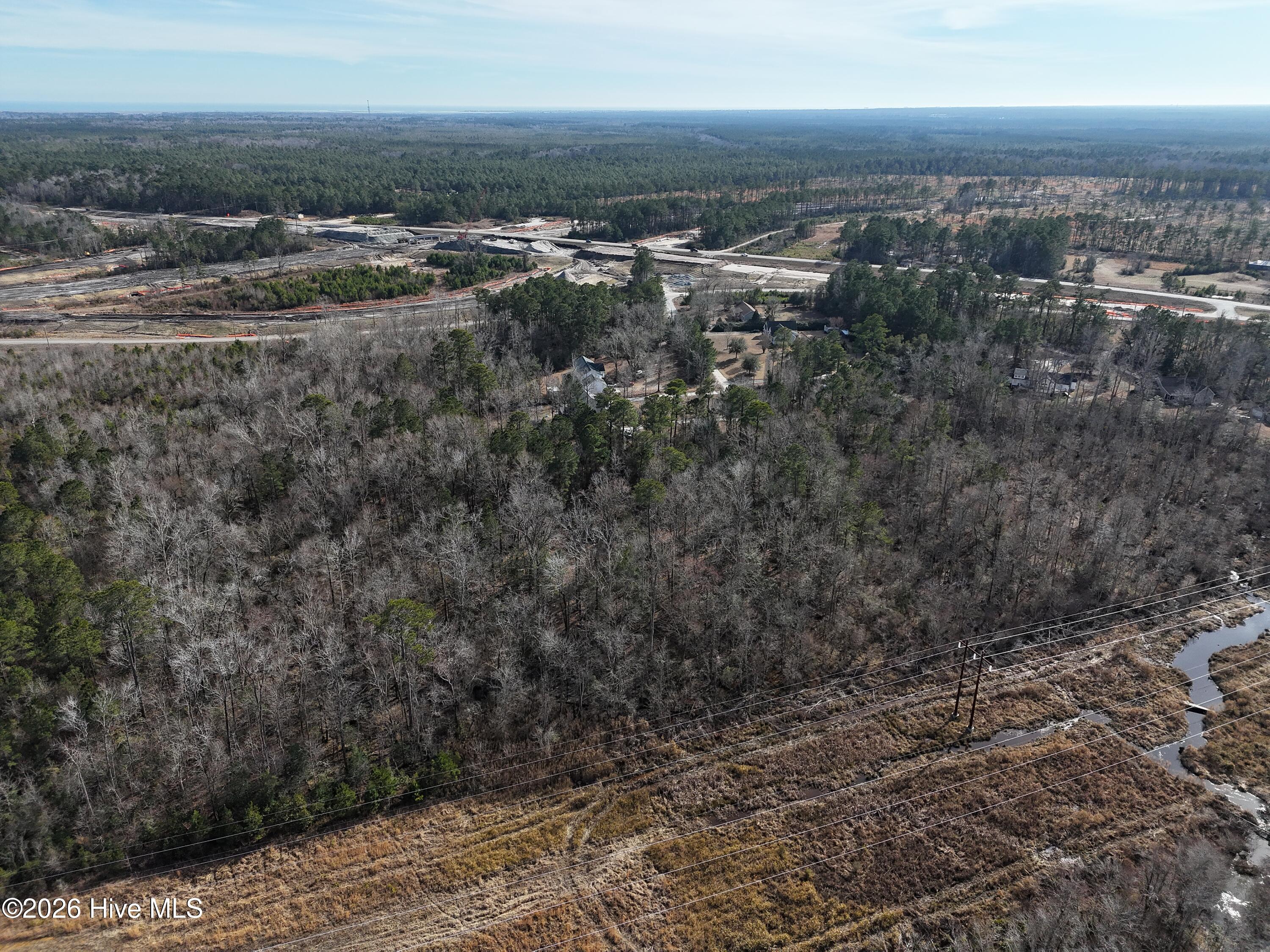 5.19-acres Winding Branch Road Hampstead, NC 28443 - Photo 4 of 14 Aerial View (1)