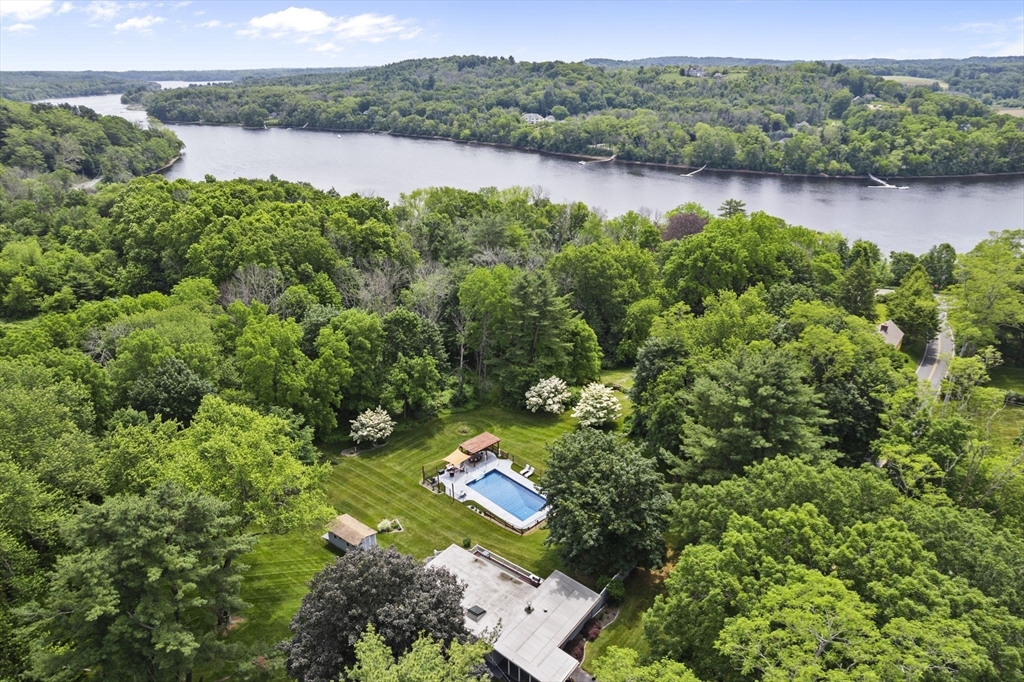 44 Locust Street Merrimac, MA 01860 - Photo 37 of 42 an aerial view of a houses with lake view