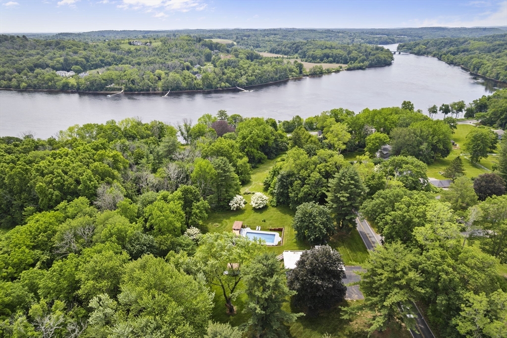 44 Locust Street Merrimac, MA 01860 - Photo 39 of 42 an aerial view of a houses with a lake view