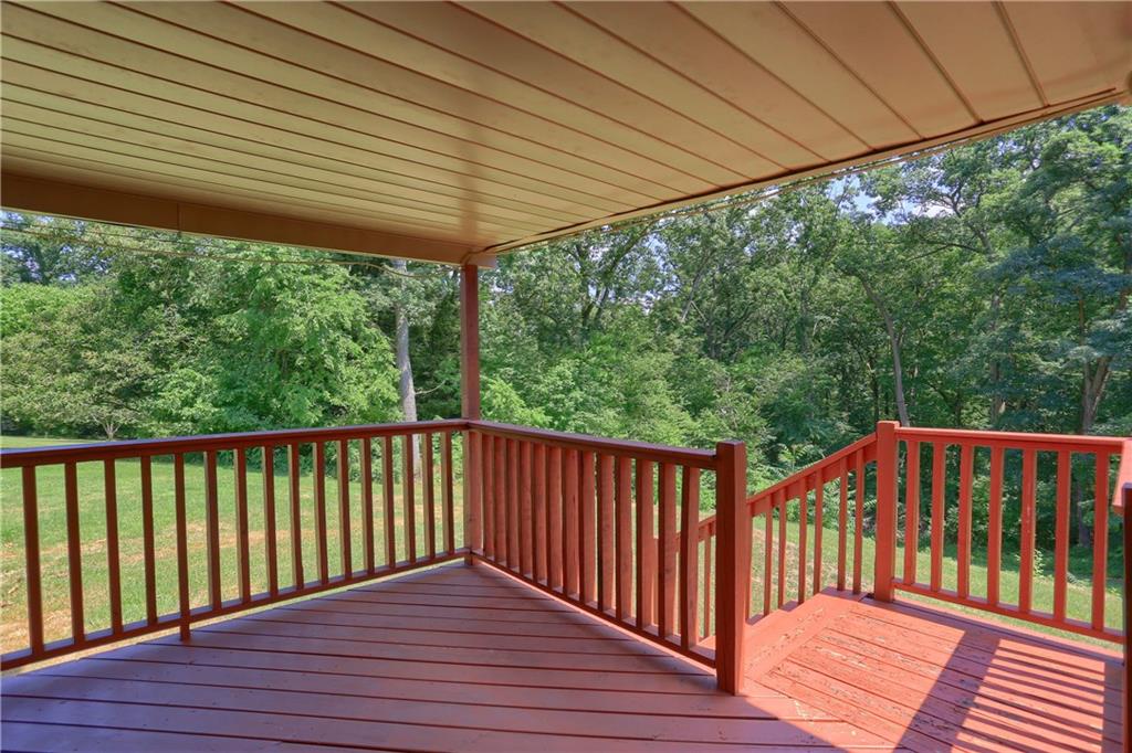 1261 Highway 989 Rochester, PA 15074 - Photo 20 of 25 Great views even when it is raining you will be protected under this huge covered rear patio/deck