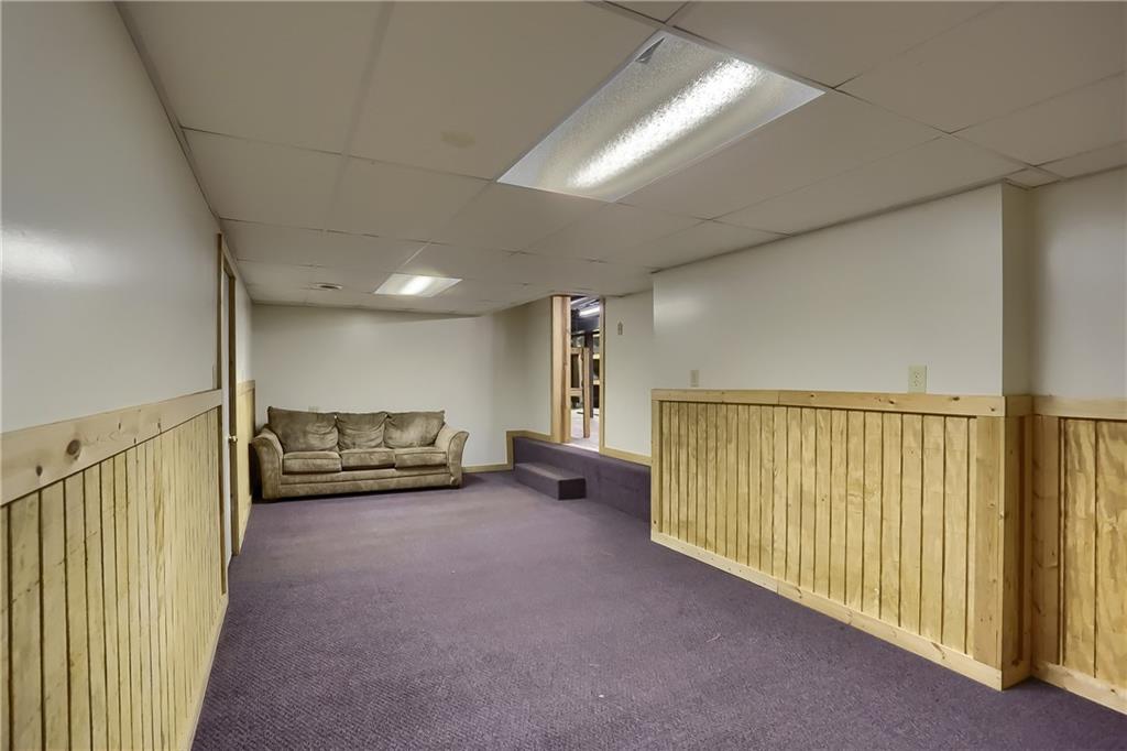 1261 Highway 989 Rochester, PA 15074 - Photo 22 of 25 part finished game room is great for movie night or playroom for the kiddo's