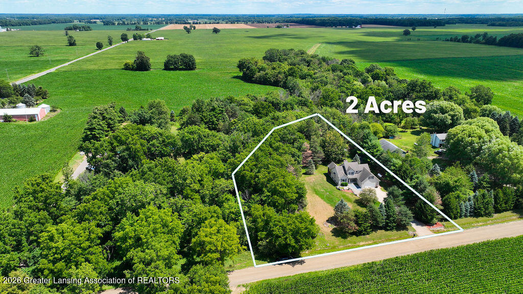 1820 Snedeker Road North Williamston, MI 48895 - Photo 42 of 47 Aerial-4Boundries