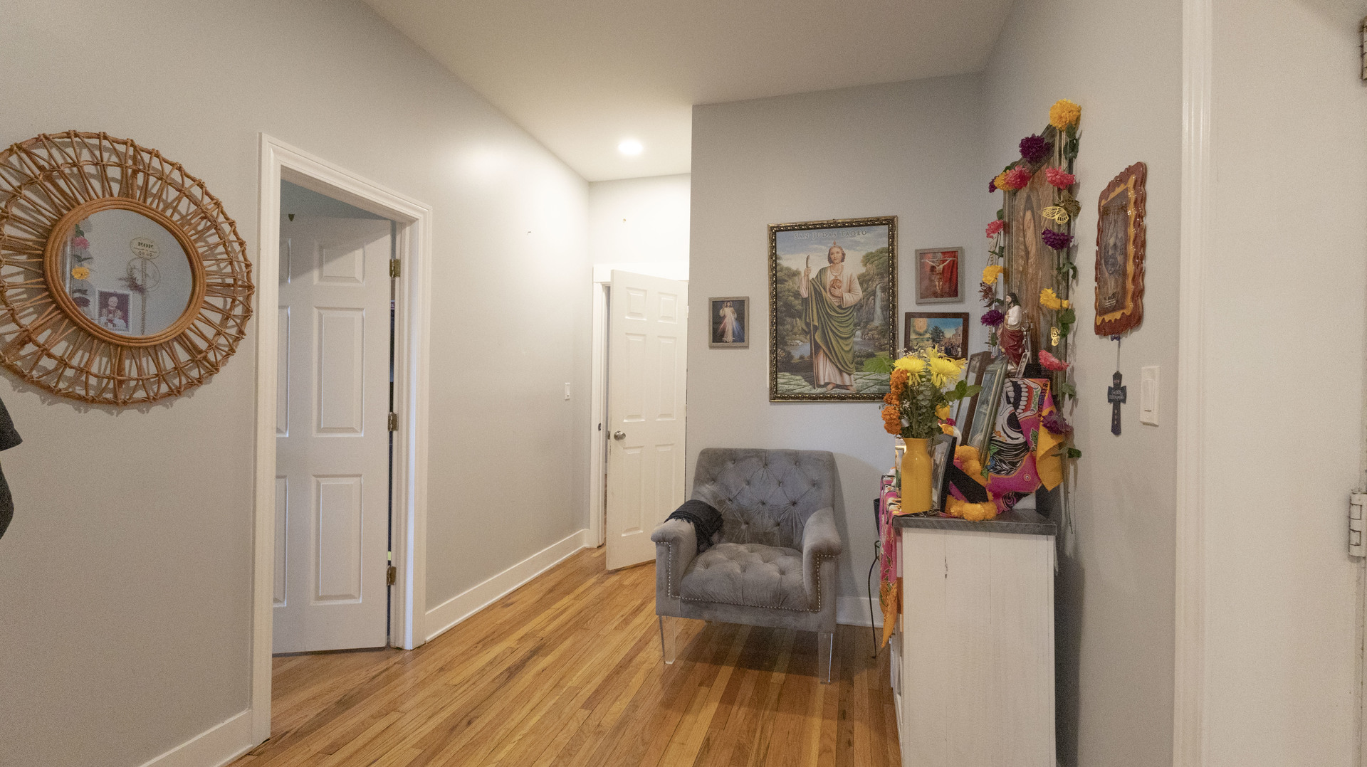 3612 West Roosevelt Road Chicago, IL 60624 - Photo 9 of 32 a living room with furniture and a wooden floor