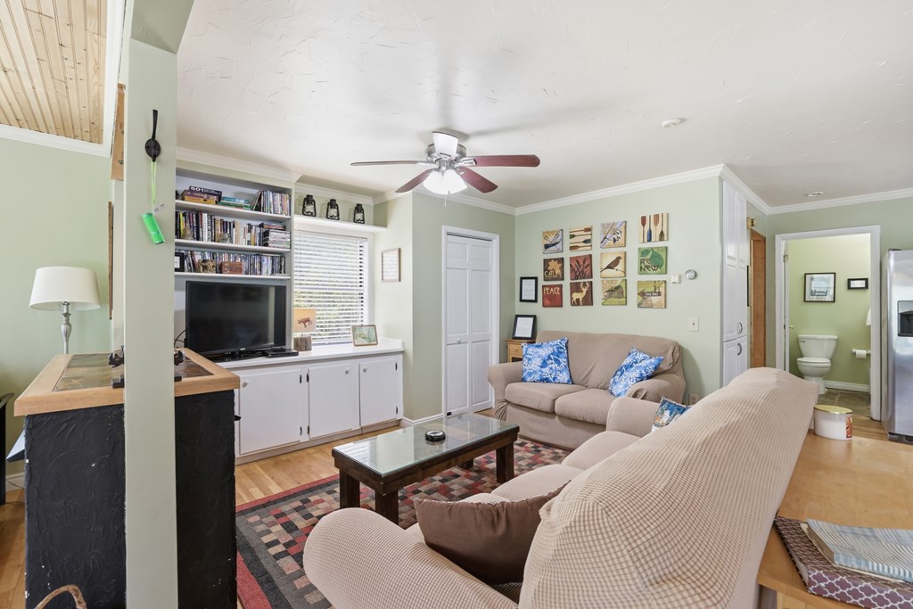 4541 Winding Stairs Road Topton, NC 28781 - Photo 8 of 34 a living room with furniture and a flat screen tv