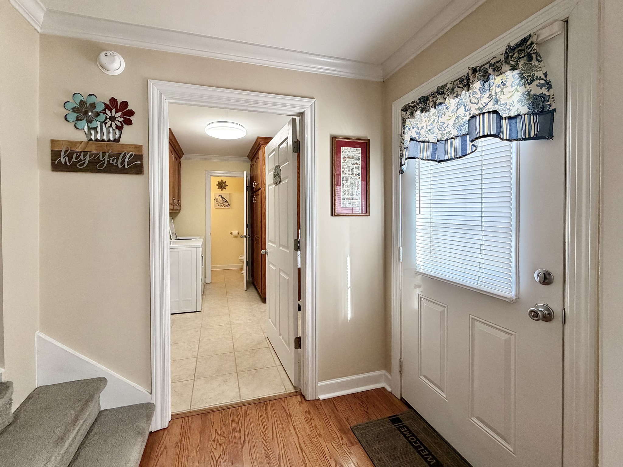 101 Mimi Circle Pulaski, TN 38478 - Photo 24 of 56 a view of a hallway view with wooden floor and staircase