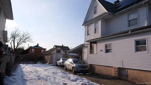 a view of a house with a patio