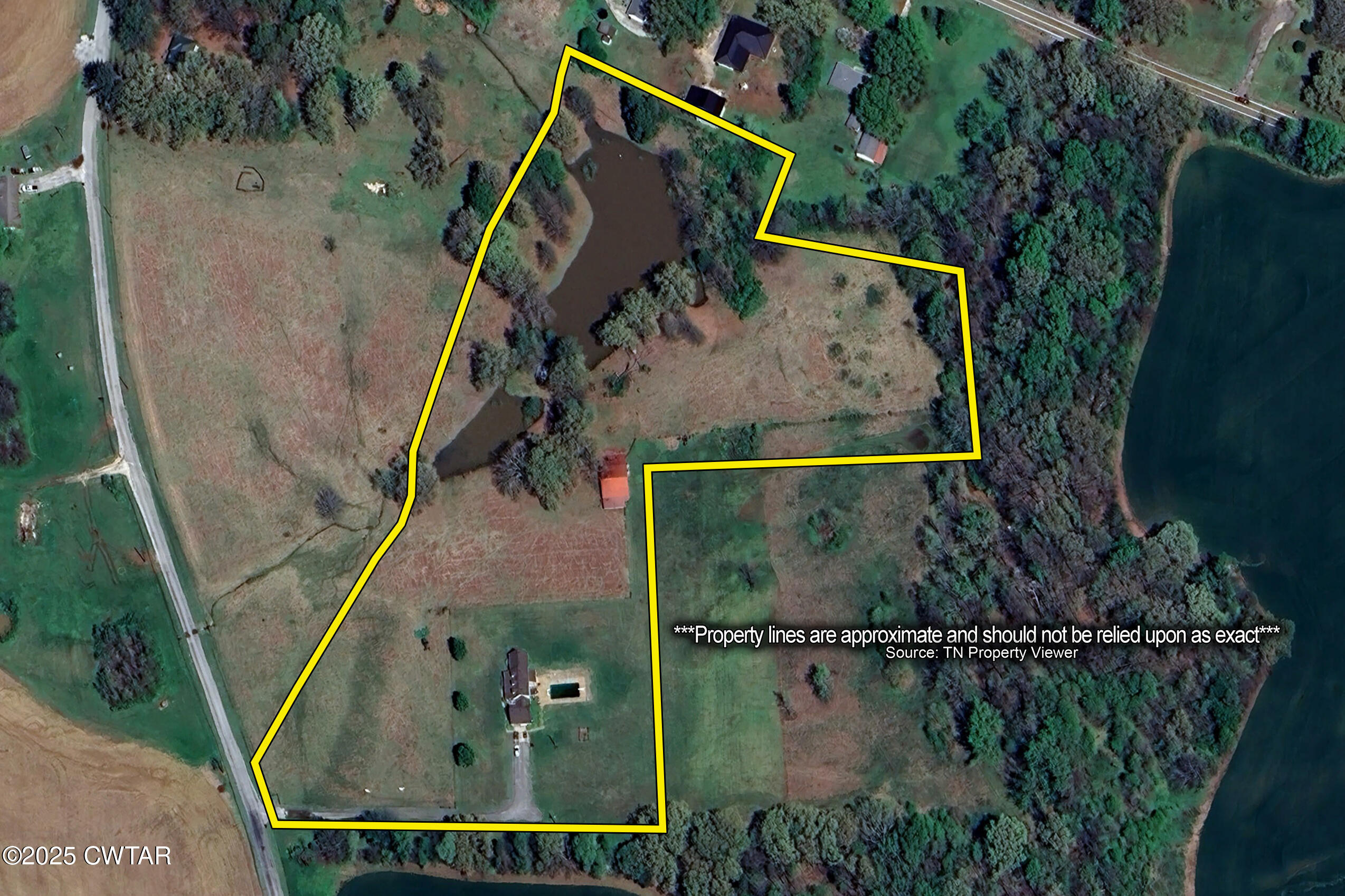 1100 Power Station Road Trezevant, TN 38258 - Photo 40 of 40 an aerial view of a house