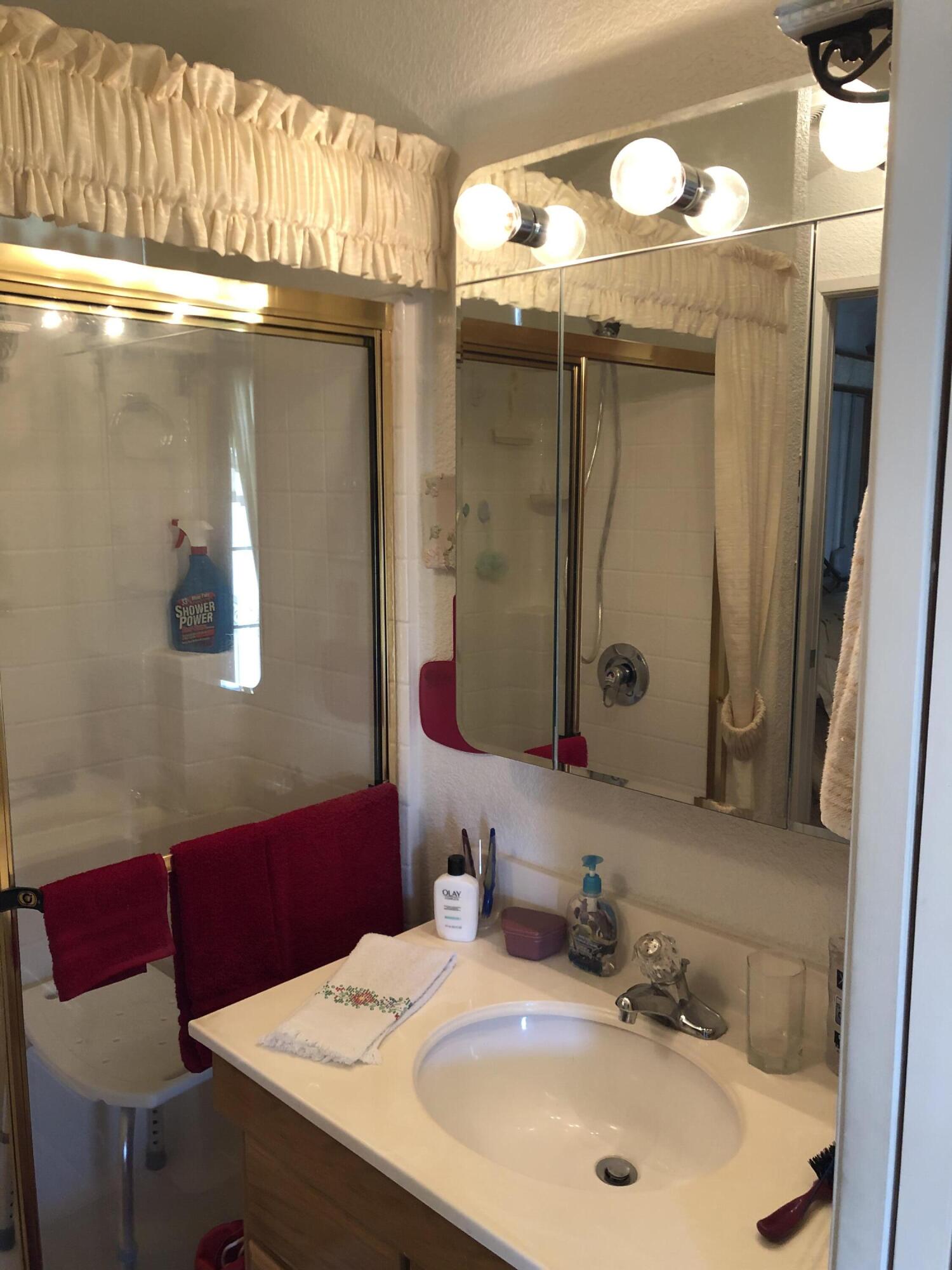 81620 Ave 49, Unit 160B Indio, CA 92201 - Photo 5 of 18 a bathroom with a sink and a mirror