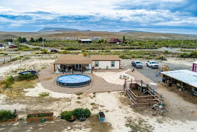 a view of a lake with outdoor space