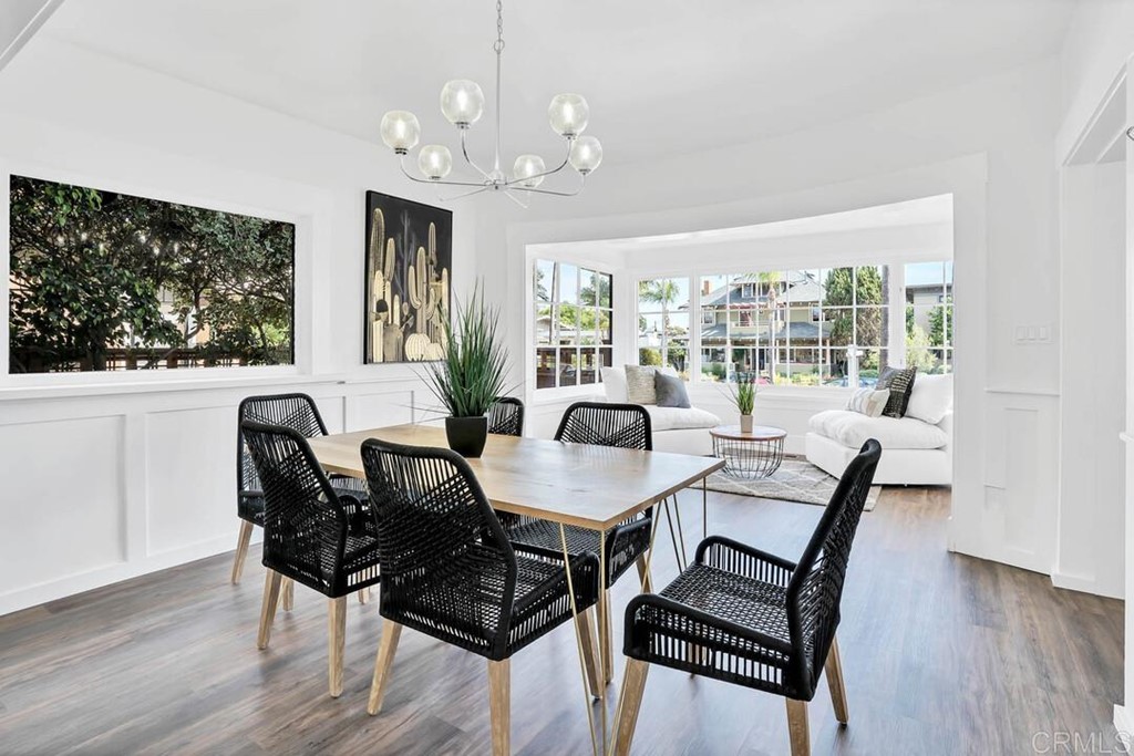 1864 Sunset Boulevard San Diego, CA 92103 - Photo 13 of 57 a view of a dining room with furniture window and wooden floor