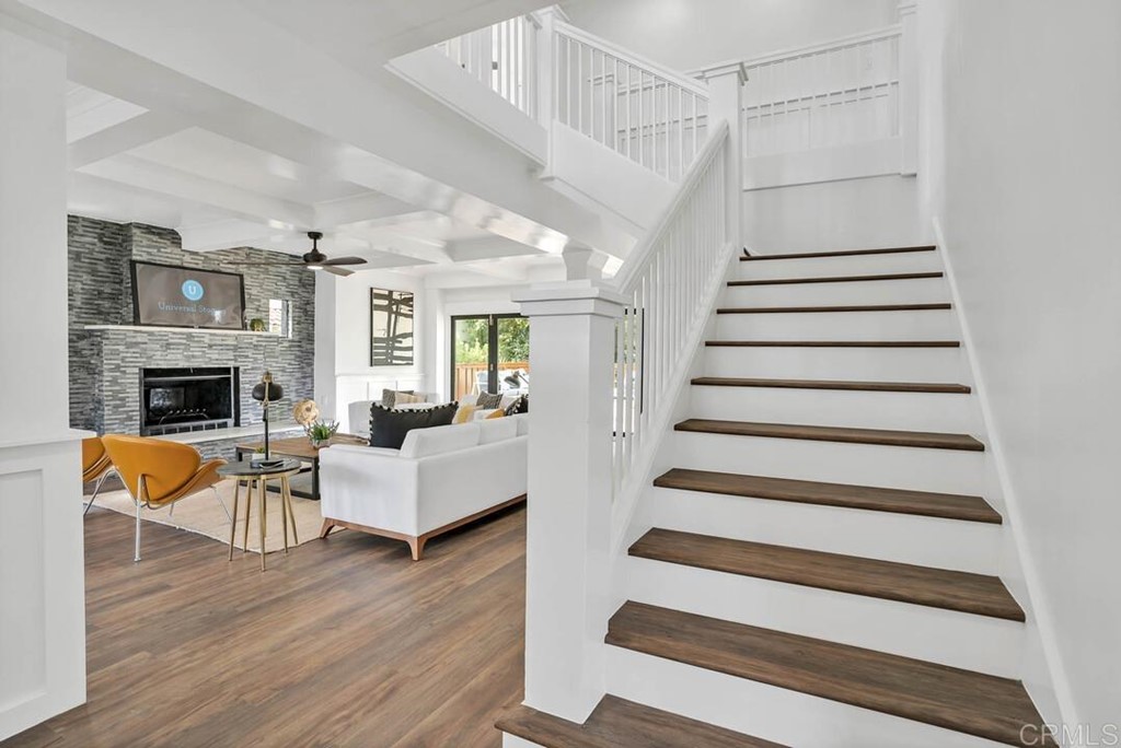 1864 Sunset Boulevard San Diego, CA 92103 - Photo 25 of 57 a view of entryway livingroom and hall with wooden floor