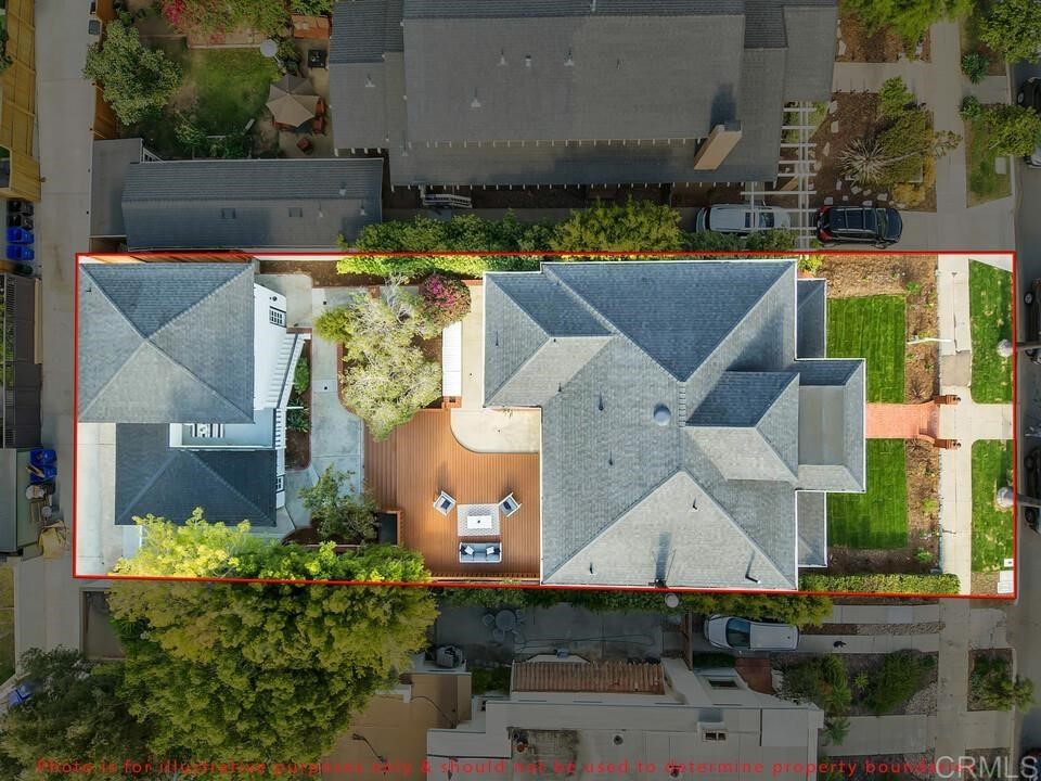 1864 Sunset Boulevard San Diego, CA 92103 - Photo 56 of 57 an aerial view of a house with a swimming pool