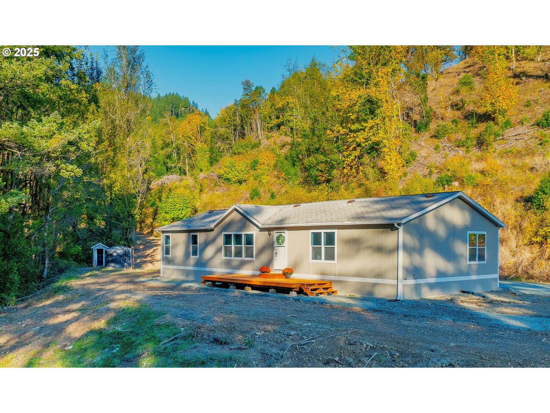 20191 Highway 42 Myrtle Point, OR 97458 - Photo 1 of 41 a view of house with backyard