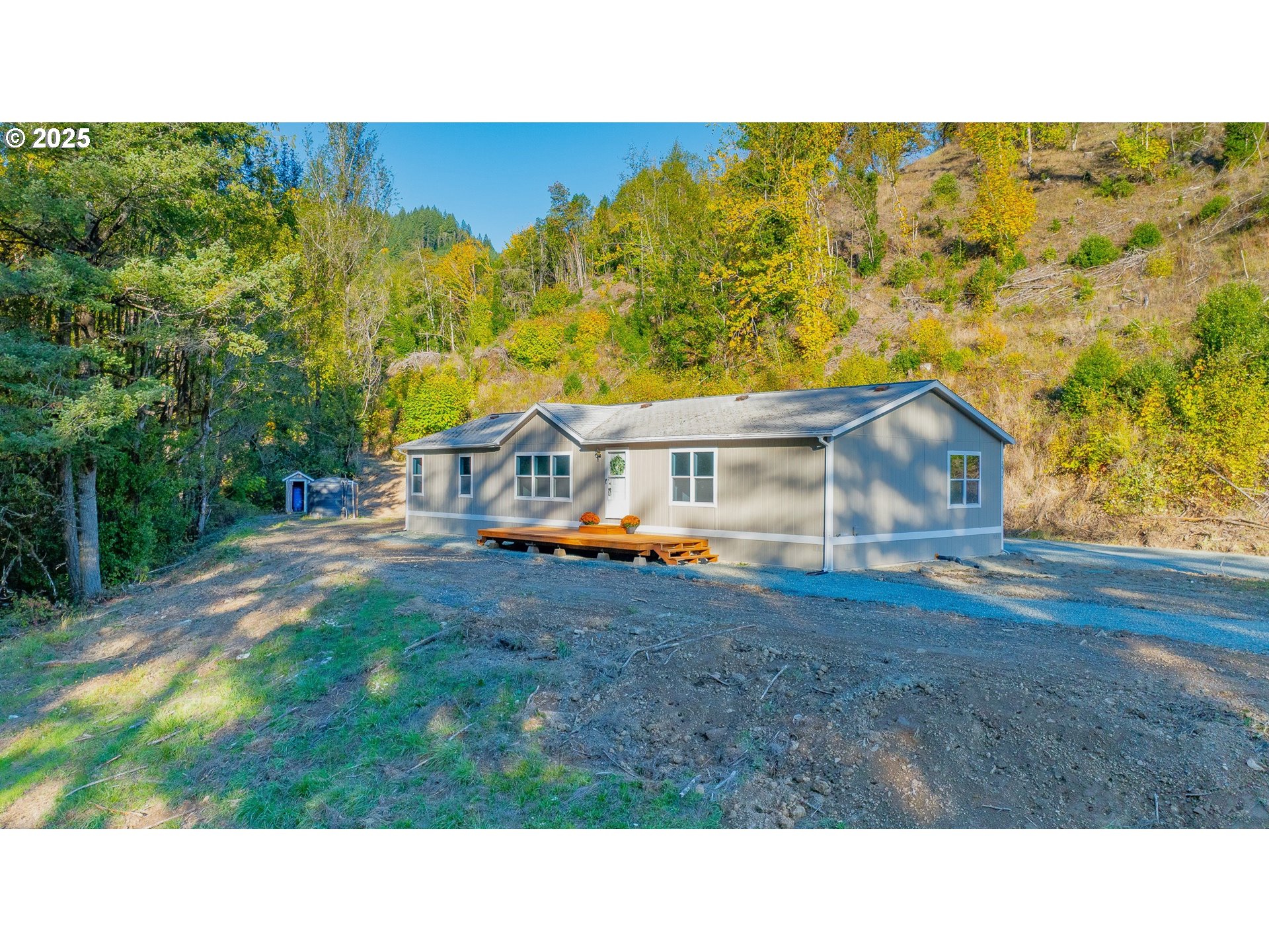 20191 Highway 42 Myrtle Point, OR 97458 - Photo 40 of 41 a black and white photo of a house