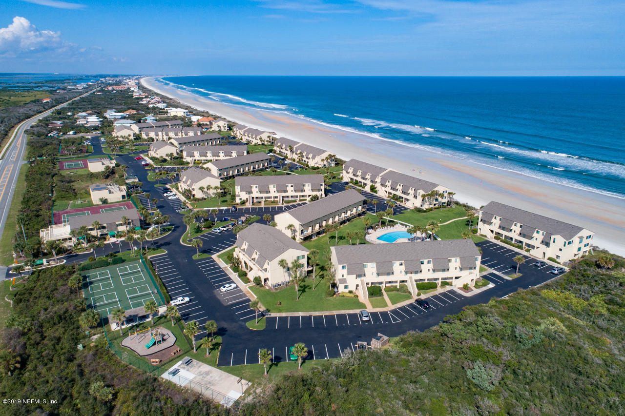 8550 A1A South, Unit 408 St. Augustine, FL 32080 - Photo 30 of 33 a view of a balcony with an ocean view
