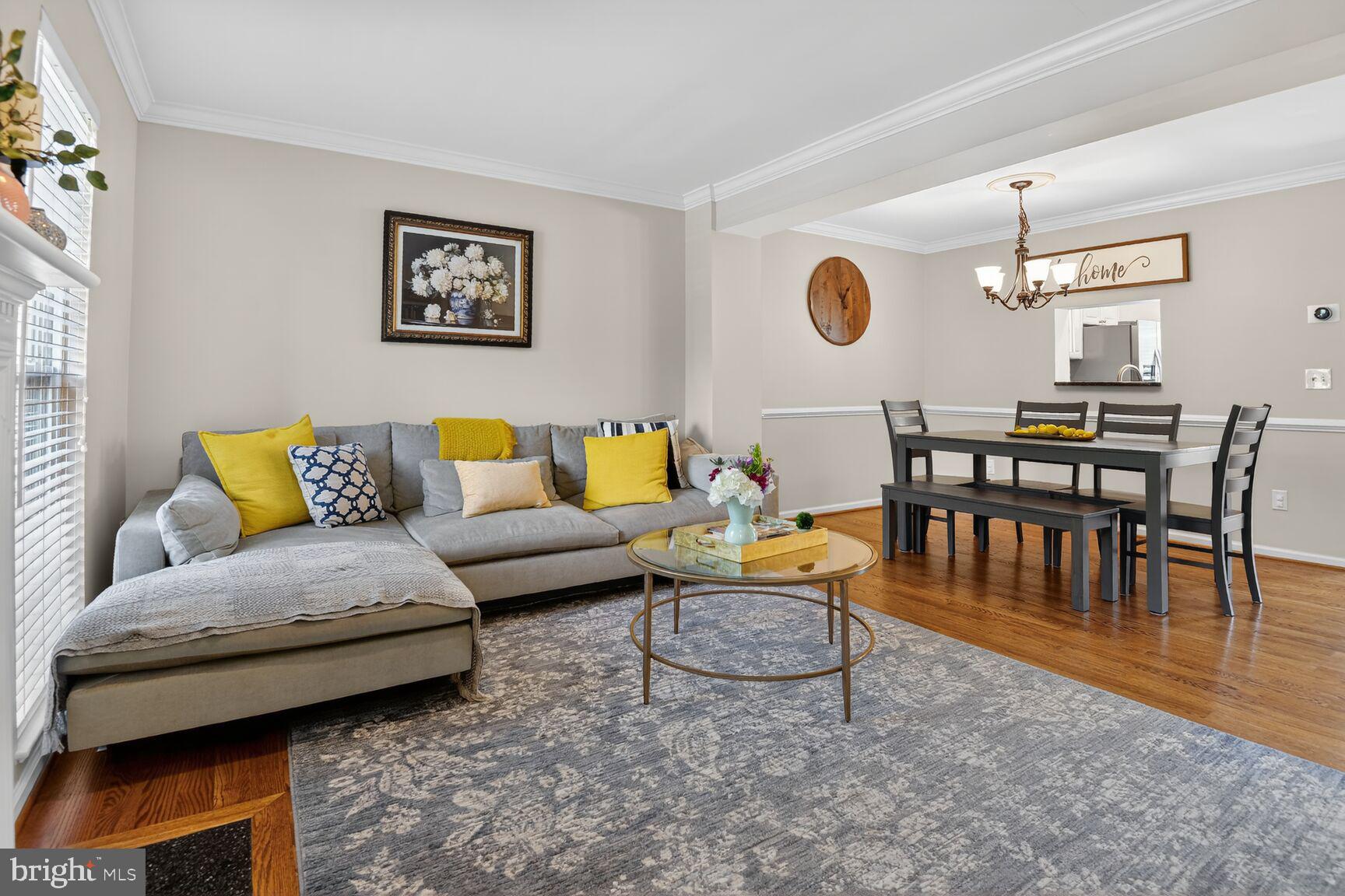 917 Rolfe Place Alexandria, VA 22314 - Photo 5 of 34 a living room with furniture and a table