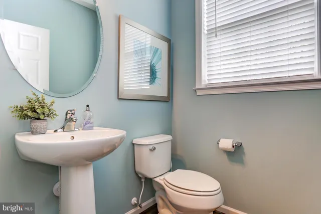 a bathroom with a sink a mirror and a toilet