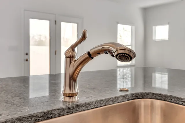 a close view of sink