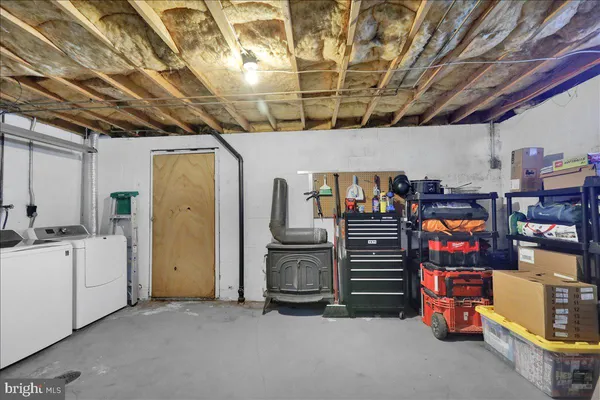 a view of storage and utility room