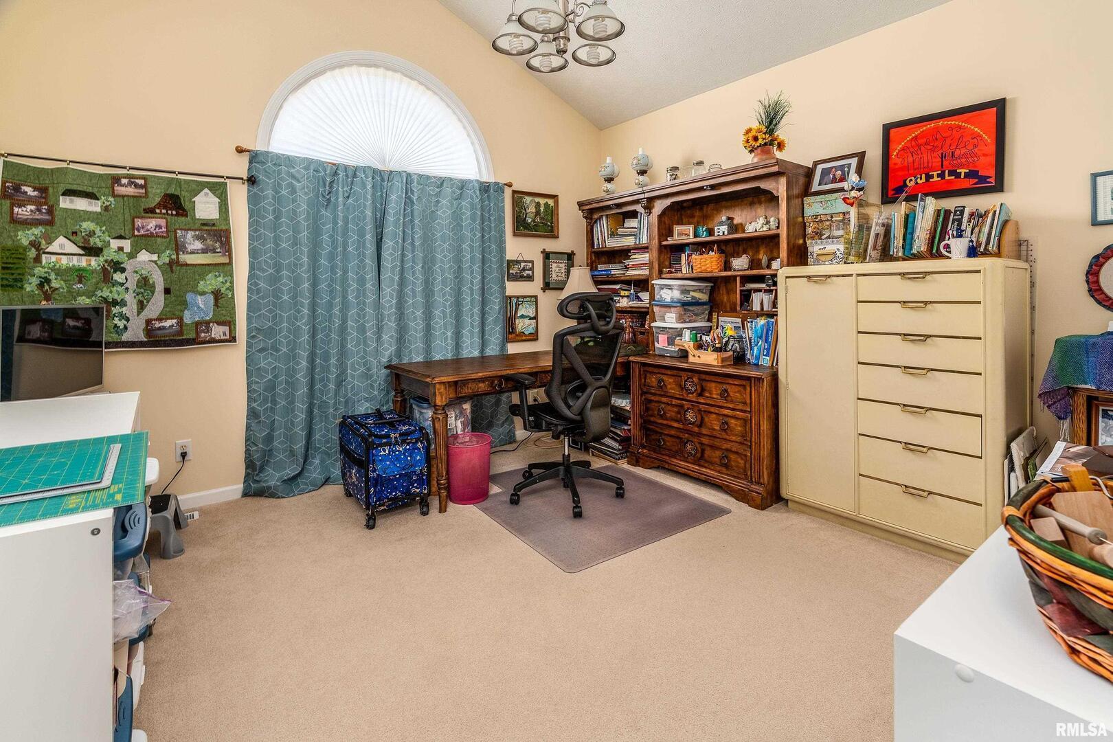 145 Oakview Road Carbondale, IL 62901 - Photo 22 of 42 a reading room with furniture and a book shelf