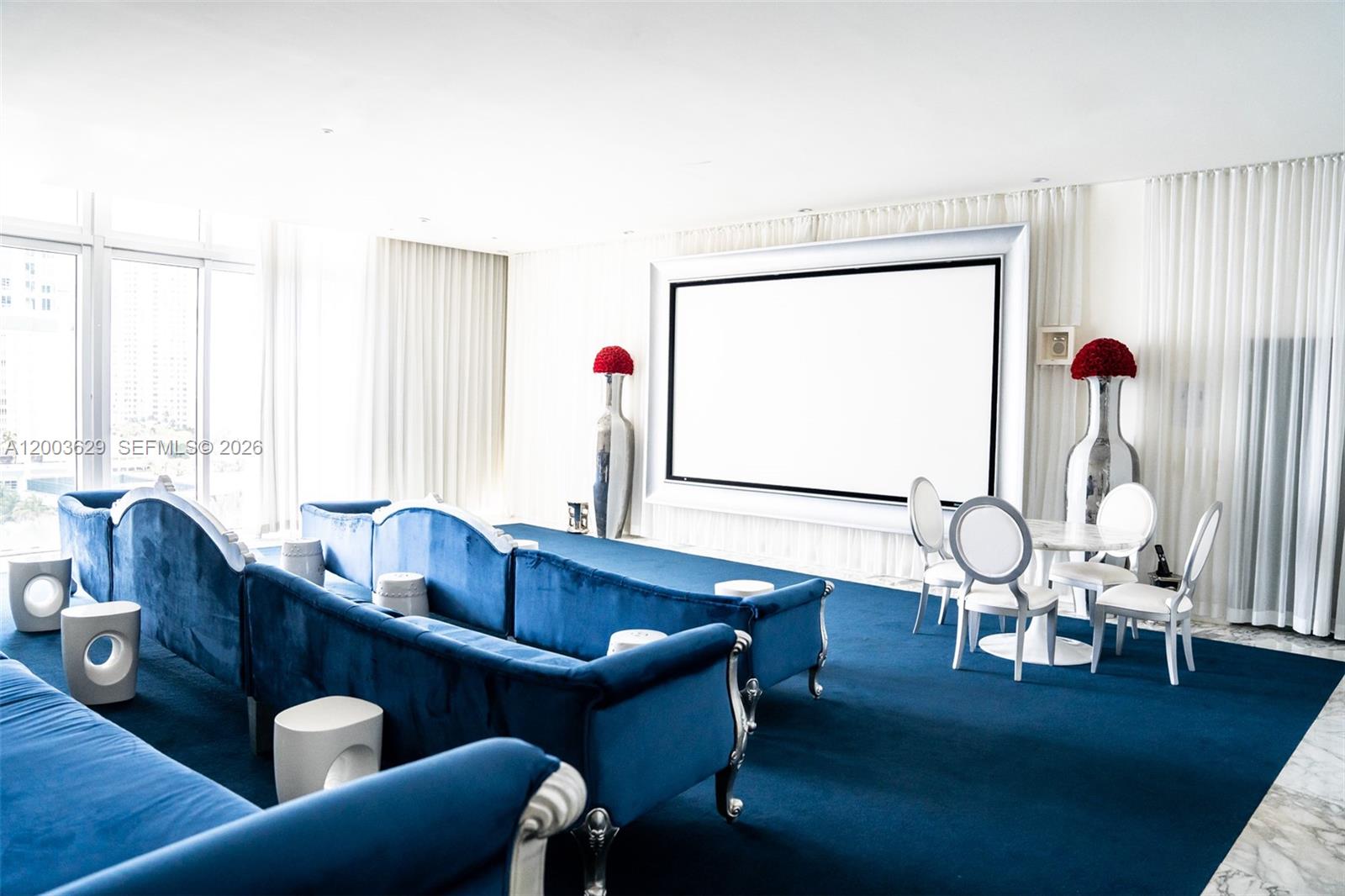 485 Brickell Avenue, Unit 4501 Miami, FL 33131 - Photo 46 of 49 a living room with furniture and a large window
