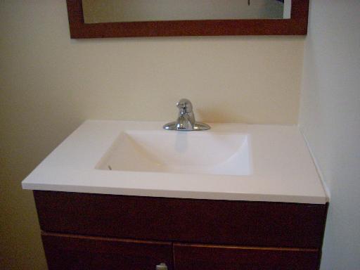 307 East Harrison Road Lombard, IL 60148 - Photo 13 of 16 a bathroom with a sink and a mirror